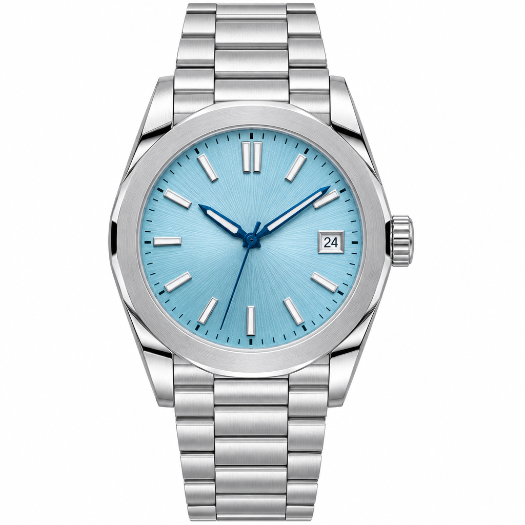 Blue Arabic Dial Platinum
