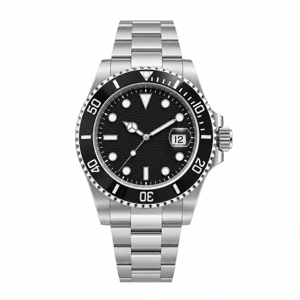 Date Steel Ceramic Bezel Black